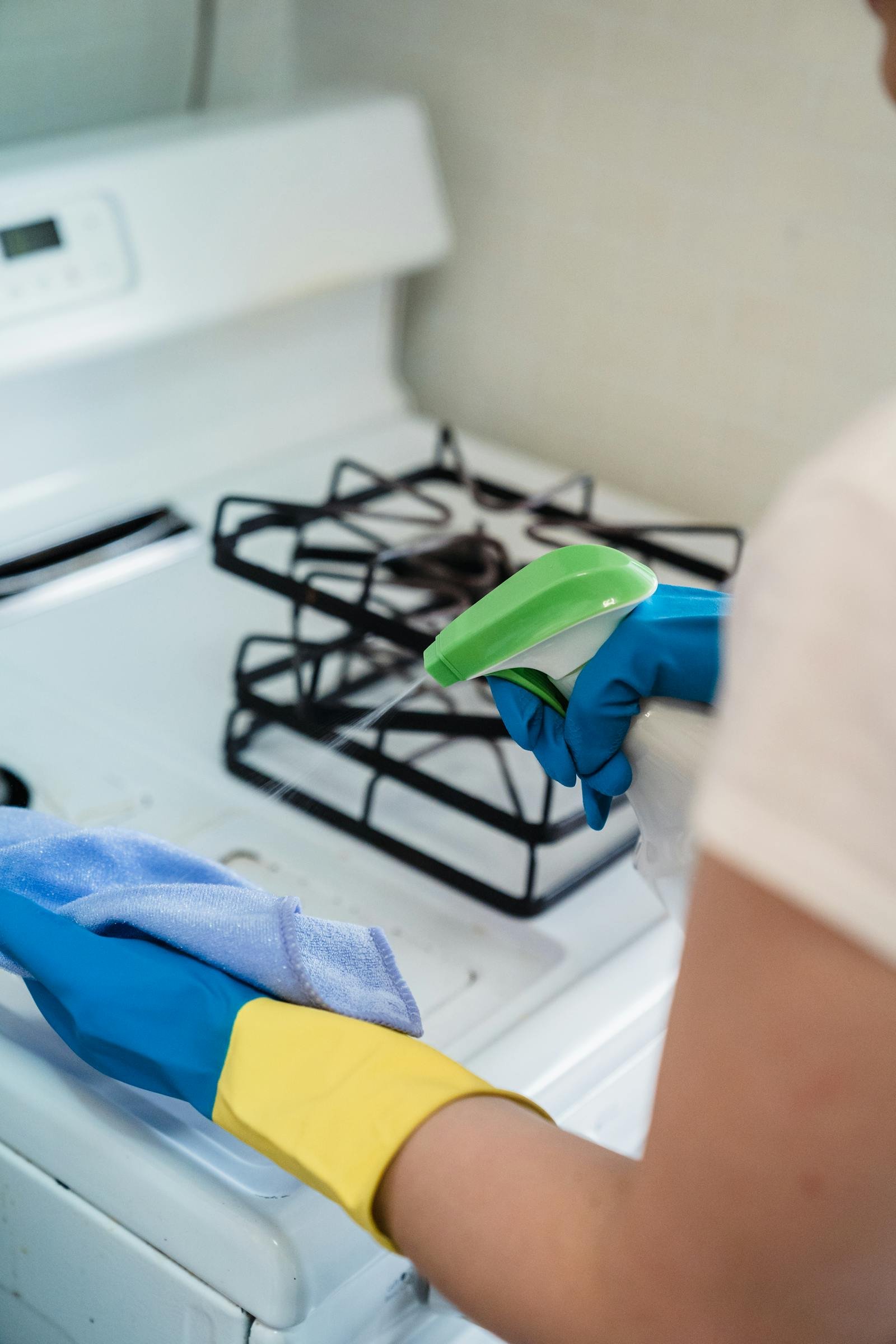Domestic cleaning in a Manchester home