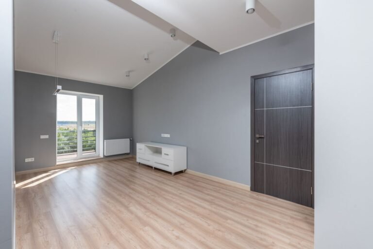 Bright empty rental room cleaned and ready for handover at the end of a tenancy in Manchester