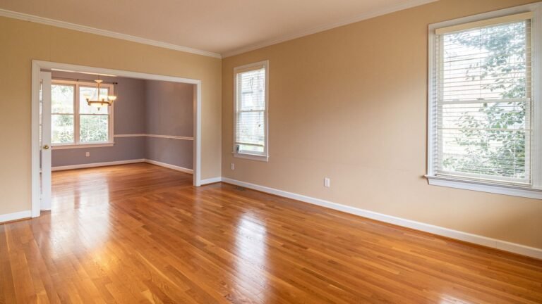Room cleared and floor prepared for carpet fitting